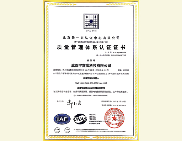 质量管理体系认证（中文）